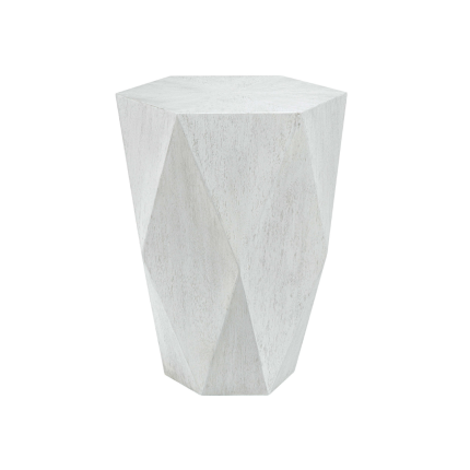 Uttermost White Volker End Table