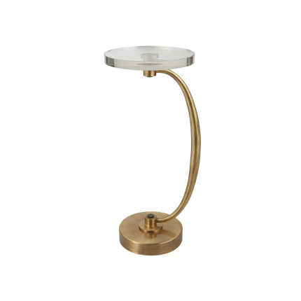 Uttermost Waveney Brass Drink Table