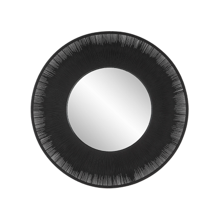 Uttermost Sailor's Black Knot Round Mirror